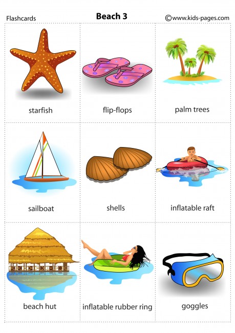 Beach 3 flashcard